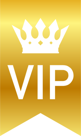 Gold VIP club label